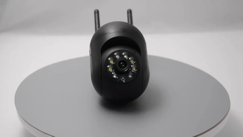 Câmera vídeo 2MP de alta definição 1080P, 2.4G WiFi, câmera wi-fi sem fio, câmera IP, rastreamento automático, alarme e visão noturna colorida, rotação doméstica horizontal de 350 graus e vertical de 90 graus, áudio bidirecional