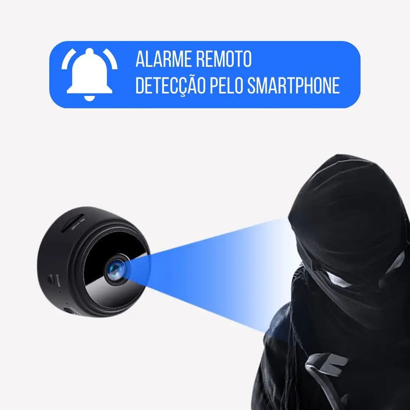 Mini Câmera Vigilância para Pets e Crianças Night Vision Wifi 1080 HD