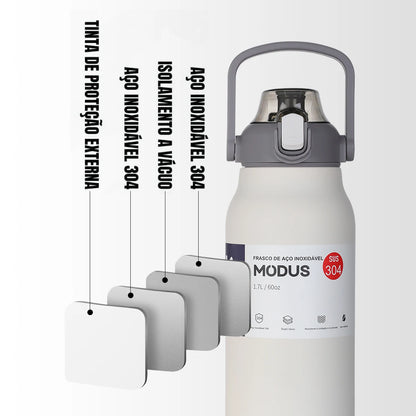 Garrafa térmica de água portátil de grande capacidade, caneca térmica, garrafa de água, copo térmico, aço inoxidável ao ar livre