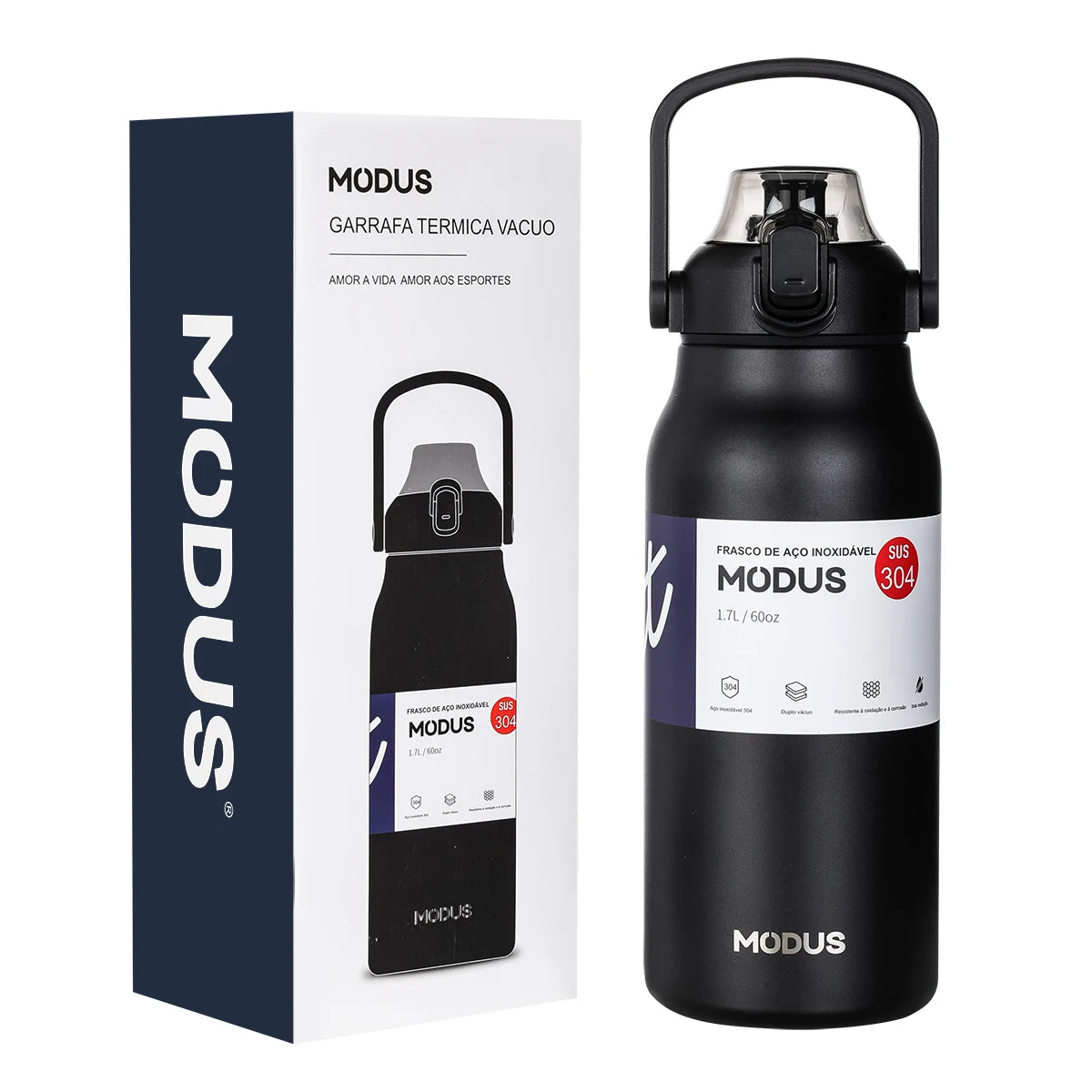 Garrafa térmica de água portátil de grande capacidade, caneca térmica, garrafa de água, copo térmico, aço inoxidável ao ar livre