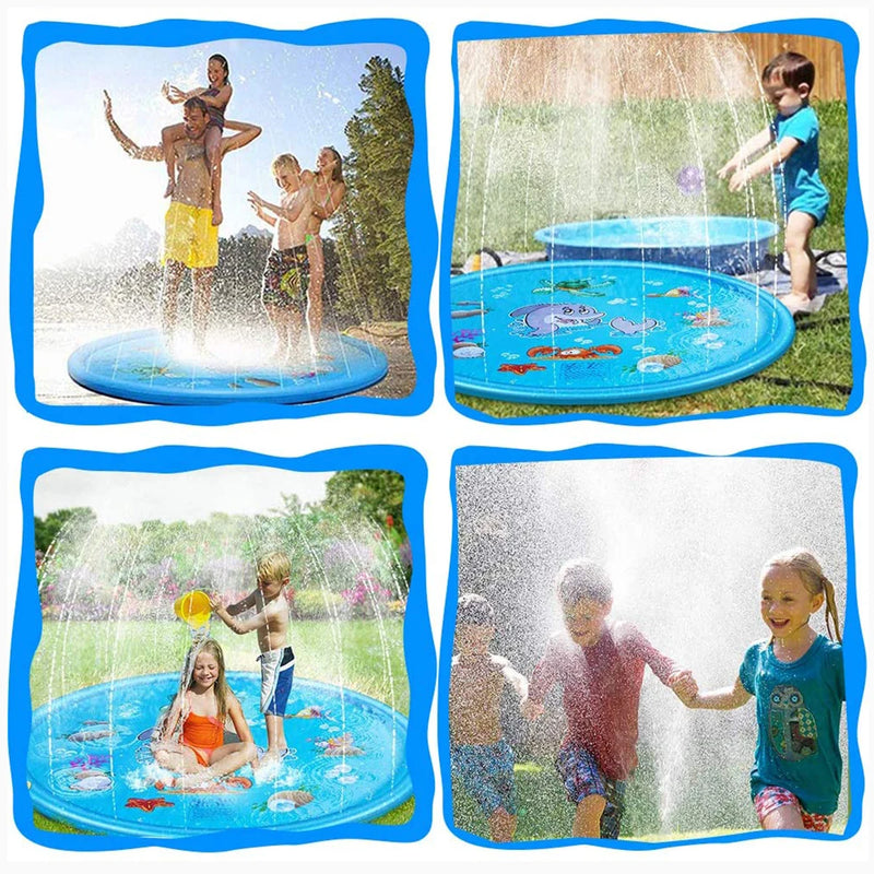 Splash Pad Sprinkler Esteira 170cm Piscina Inflável Infantil