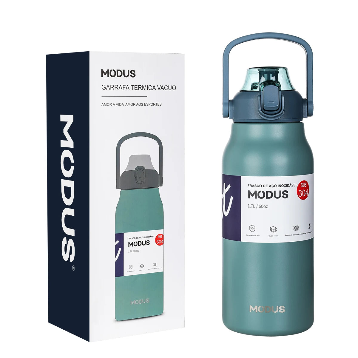 Garrafa térmica de água portátil de grande capacidade, caneca térmica, garrafa de água, copo térmico, aço inoxidável ao ar livre