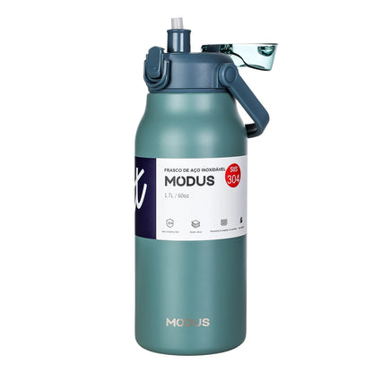 Garrafa térmica de água portátil de grande capacidade, caneca térmica, garrafa de água, copo térmico, aço inoxidável ao ar livre