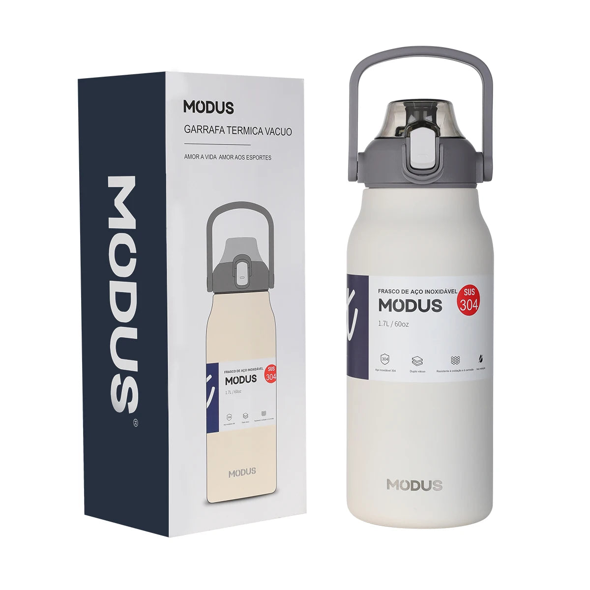 Garrafa térmica de água portátil de grande capacidade, caneca térmica, garrafa de água, copo térmico, aço inoxidável ao ar livre