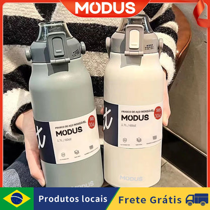 Garrafa térmica de água portátil de grande capacidade, caneca térmica, garrafa de água, copo térmico, aço inoxidável ao ar livre
